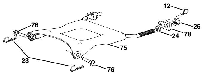 POULAN PDGT26H48B - TRACTEUR - NO. DE MODELE PDGT26H48B, NO. DE PRODUIT 954 56 95-30 ENSEMBLE DU LEVAGE - 2