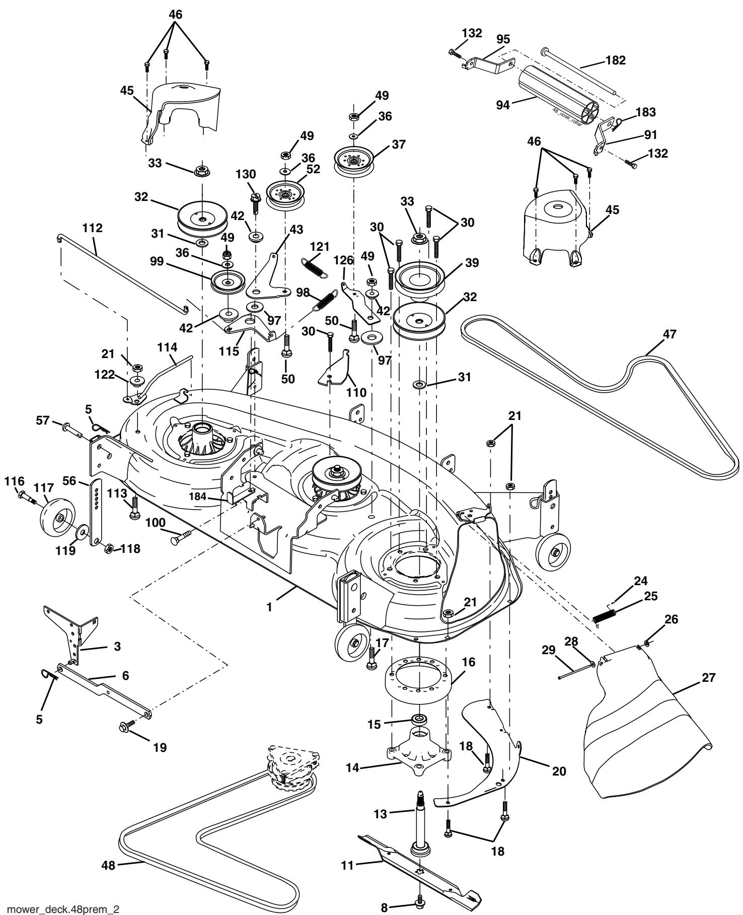 POULAN PDGT26H48B - PIÉCES DE RECHANGE - 1