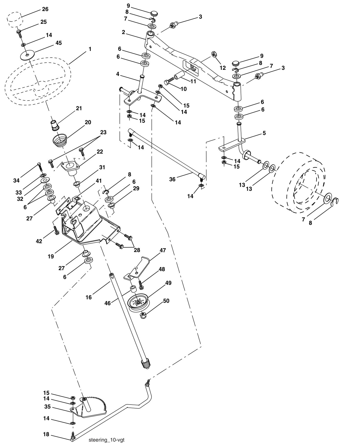POULAN PDGT26H48B - PIÉCES DE RECHANGE - 1
