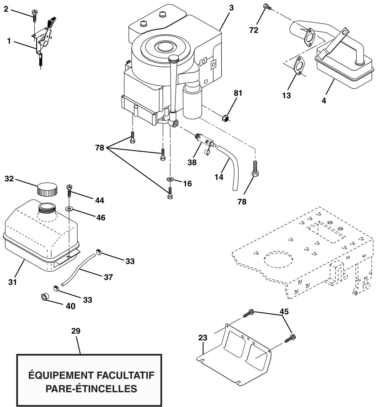 POULAN PO1742STC - TRACTEUR -- NUMÉRO DE MODELE PO1742STC - 1