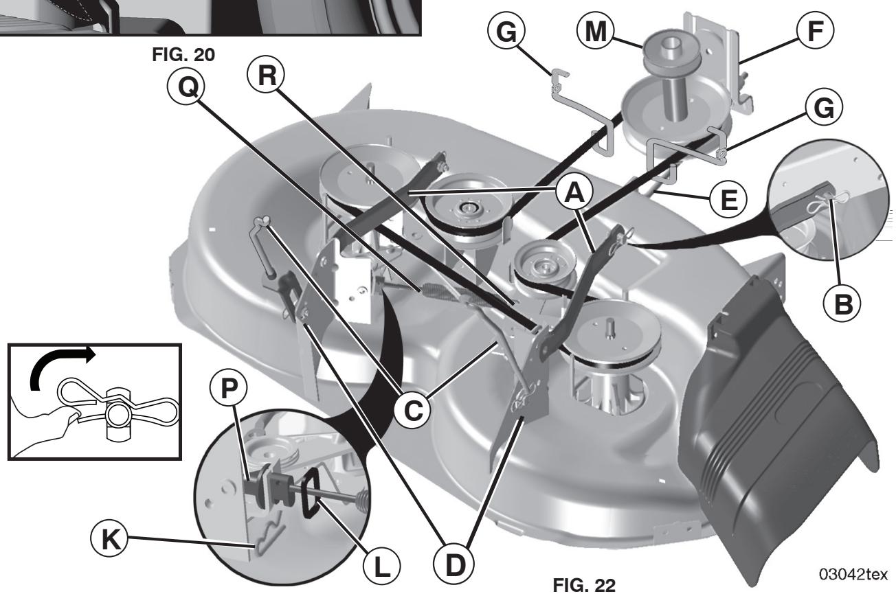 POULAN PRO PB195H46YT - IMPORTANT: CHECK BELT FOR PROPER ROUTING IN ALL MOWER PULLEY GROOVES. - 1