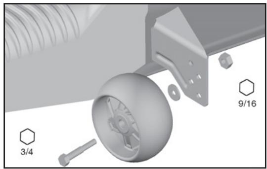 POULAN PRO PB23H48YT - POUR RÉGLER LES ROUES DE JAUGE (Voir la Fig. 9) - 1
