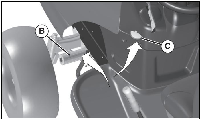 POULAN XT195H46YT - TO SET PARKING BRAKE(See Fig. 4) - 1