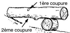 POULAN 2050 - COMMENT TRONCONNAGE UTILISANT UN RONDIN OU UN CHEVALET - 2
