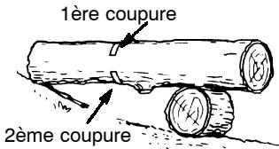 POULAN 2550 - COMMENT TRONÇONNAGE UTILISANT UN RÔNDIN OU UN CHEVALET - 2