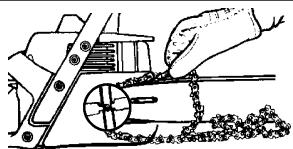 POULAN 2555 - Réglage du frein de la chaîne - 4