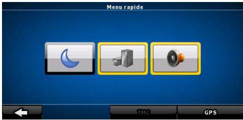 ZENEC E GO - Menu Rapide - 1