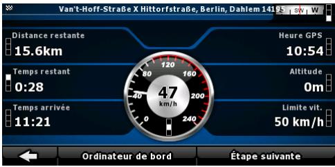 ZENEC E GO - Écran Informations sur le trajet - 1