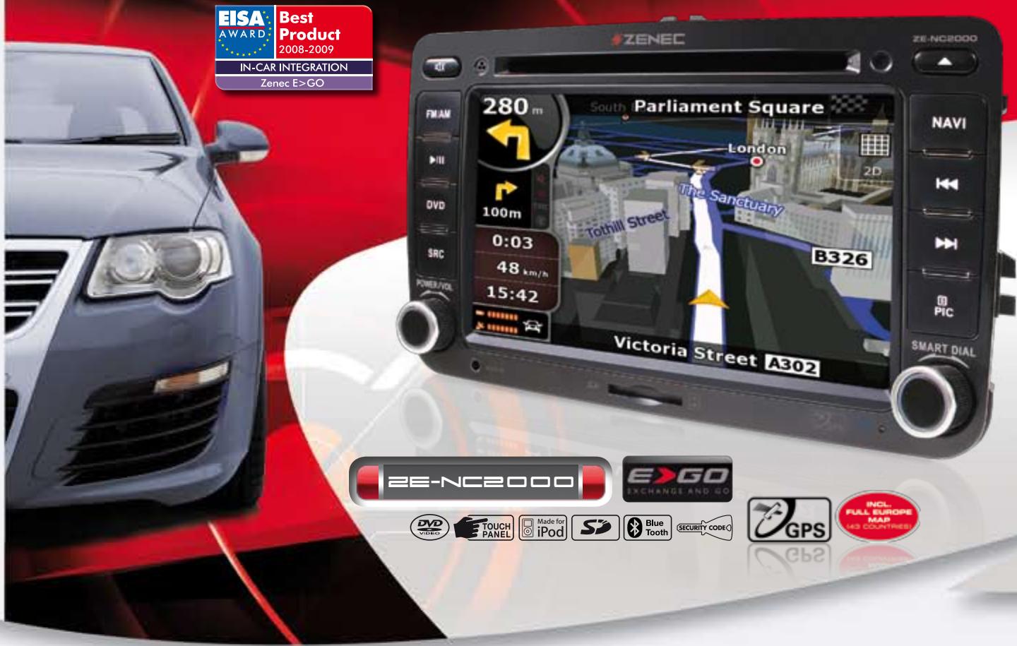 ZENEC ZE-MC292 - \section*{Caracteristiques ZE-NA150} - 1