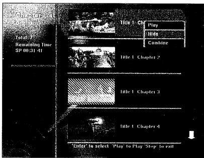 DIGITEK DVR-80PH - Éditer le chapitre d'un titre de DVD (dans la liste de chapitre) - 1