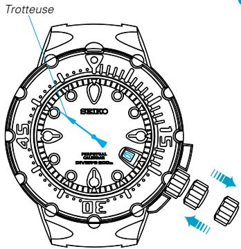 SEIKO 8F35 - Couronne - 5