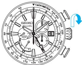 SEIKO 5R86 SPRING DRIVE - Pour remonter manuellement le ressort moteur - 1