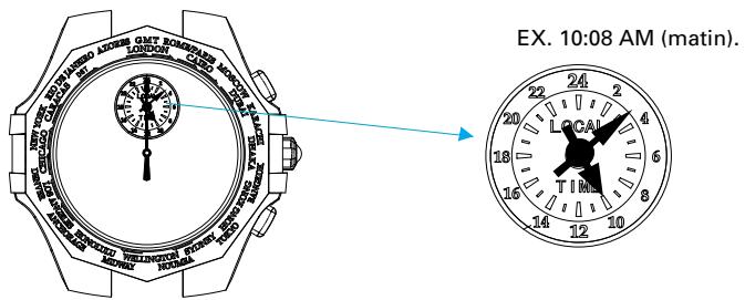 SEIKO 5T82 ANALOG QUARTZ - HEURE mondiale - 1