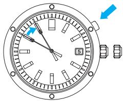 SEIKO 6A32 ANALOG QUARTZ - Bouton - 2