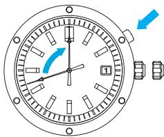 SEIKO 6A32 ANALOG QUARTZ - Couronne - 1