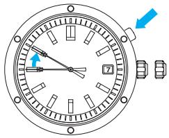 SEIKO 6A32 ANALOG QUARTZ - Bouton - 1