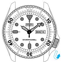 SEIKO 7S26 AUTOMATIC - RÉGLAGE DE L'HEURE/CALENDRIER - 5