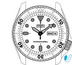 SEIKO 7S26 AUTOMATIC - RÉGLAGE DE L'HEURE/CALENDRIER - 7