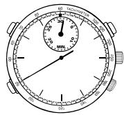 SEIKO 7T32 ANALOG QUARTZ - Pour mesurer la vitesse horaire moyenne d'un véhicule - 1
