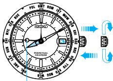 SEIKO 8F56 ANALOG QUARTZ - Couronne - 3