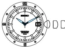 SEIKO 8F56 ANALOG QUARTZ - Réglage de l'heure (SECOND FUSEAU pour modèle à aiguille de 24 heures) / DATE - 1