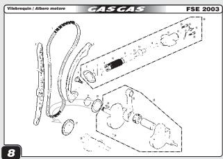 GAS GAS EC FSE 400 - Procédure pour vérifier la pression de l'huile - 9