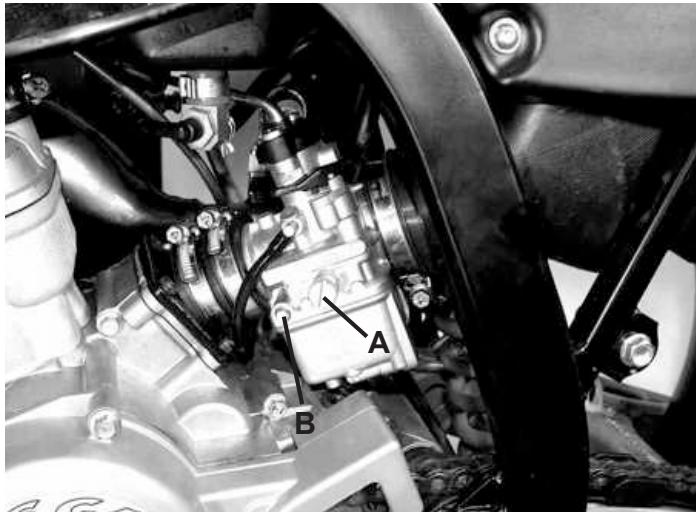 GAS GAS MC65 - Carburateur - Réglage du ralenti - 1