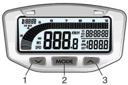 GAS GAS EC515 - Mise à zéro des fonctions de l'indicateur après chaque utilisation du véhicule - 1