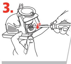 DRILL DOCTOR 350X - Inversión o sustitución de la muela de afilado adiamantada - 4