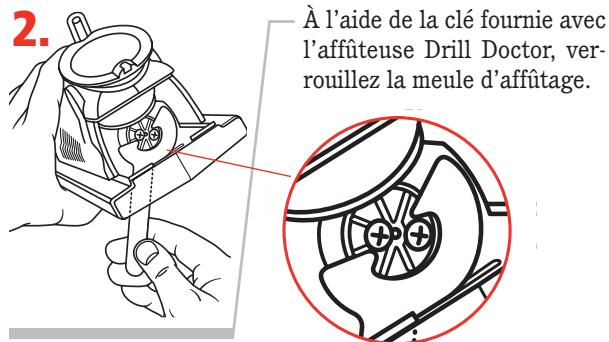 DRILL DOCTOR 350X - Inversion ou remplacement de la meule diamant - 2