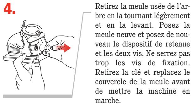 DRILL DOCTOR 350X - Inversion ou remplacement de la meule diamant - 4