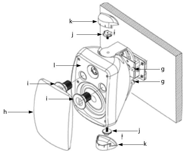 JAMO 8A2 - Mounting of speaker - 1