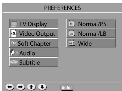 JAMO S 250 HCS 21 - Configuration des préférences - 1