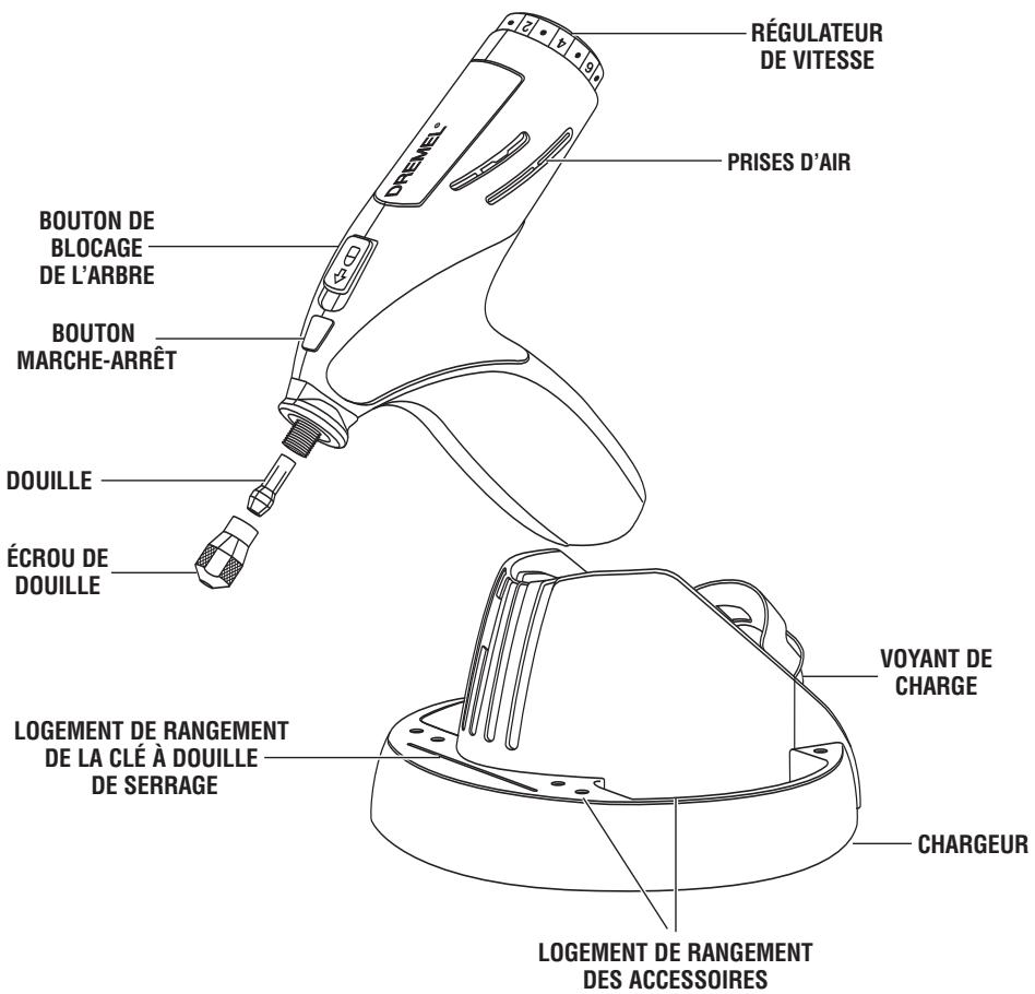 DREMEL 1100 - Outil rotatif sans cordon Stylus™ - 1