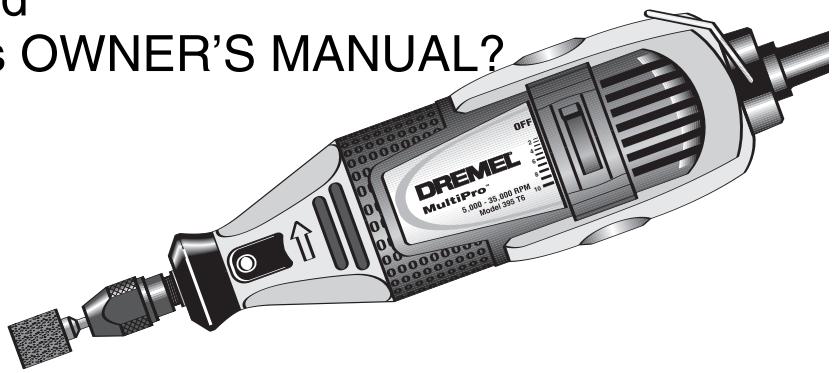 DREMEL 395T6 - Models 275T6 (F013027503)   285T6 (F013028503)   395T6 (F013039504) - 1