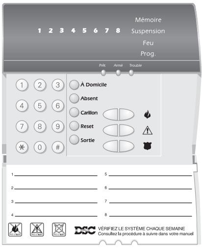 DSC PC1555 - Clavier à DEL pc5508(z) - 1