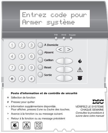 DSC PC1555 - Clavier LCD5500(Z) - 1