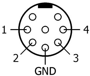 JBSYSTEMS LM 400 - Connections du signal 0-10V (fiche Din): - 1