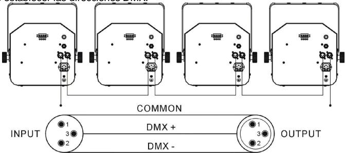 JBSYSTEMS CALYPSO - Instalacion eletrica en modo DMX: - 2