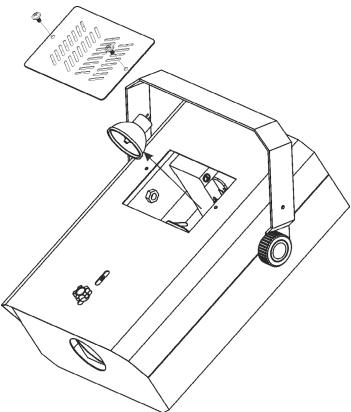 JBSYSTEMS INFERNO - HET PLAATSEN OF VERVANGEN VAN DE LAMP - 2