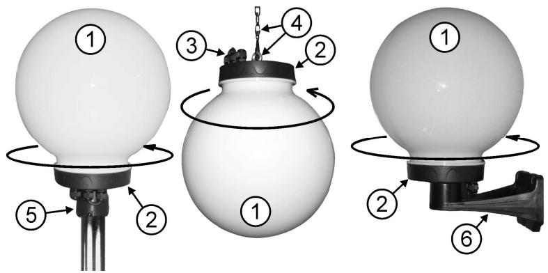 JBSYSTEMS LED BALL OUTDOOR - BESCHRIJVING: - 1