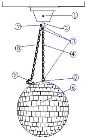 JBSYSTEMS MIRROR BALL MOTOR - DESCRIPTION: - 1