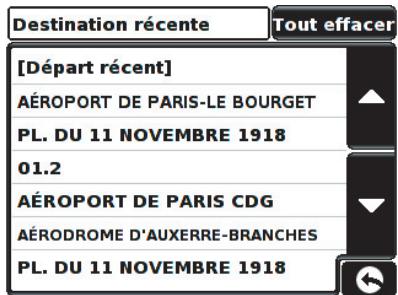 SNOOPER INDAGO - Supprimer toutes les destinations récentes - 1