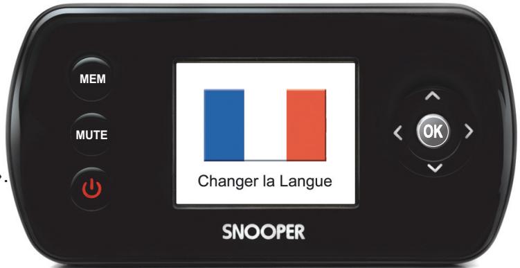 SNOOPER SAPPHIRE N - Sélection de la langue - 1