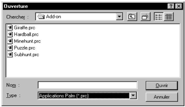 PALM M100 - Installation d'applications supplémentaires - 2