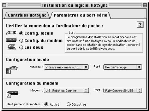 PALM M100 - Configuration de hotsync manager pour la communication par infrarouge - 2