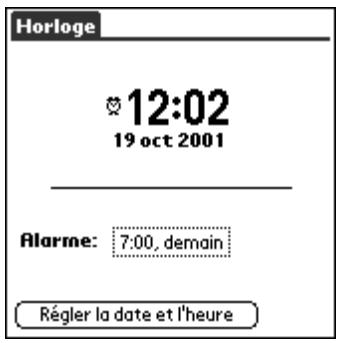 PALM M100 - Pour régler une alarme : - 2