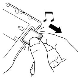 PALM M100 - Retrait d'une carte d'extension - 2