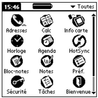 PALM M100 - Ouverture des applications - 2