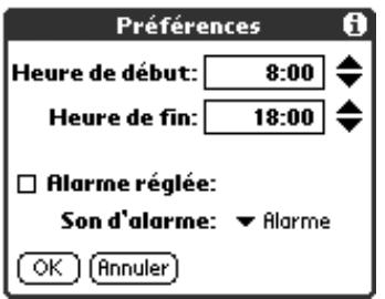 PALM M100 - Préférences - 1